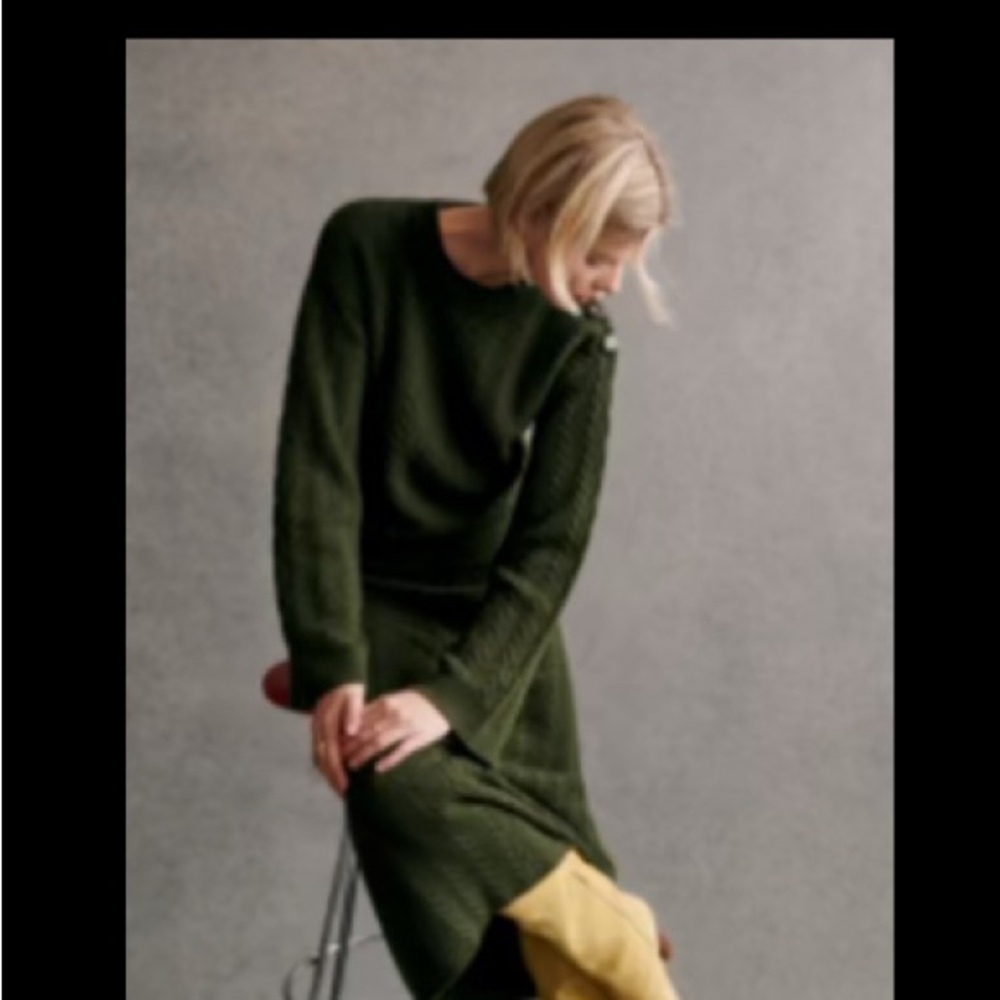 Sezane Camilla Jumper Khaki - Size S- Mint condition. Only worn twice!
